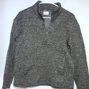 Women’s Columbia Small green 3/4 zip up fleece with pockets